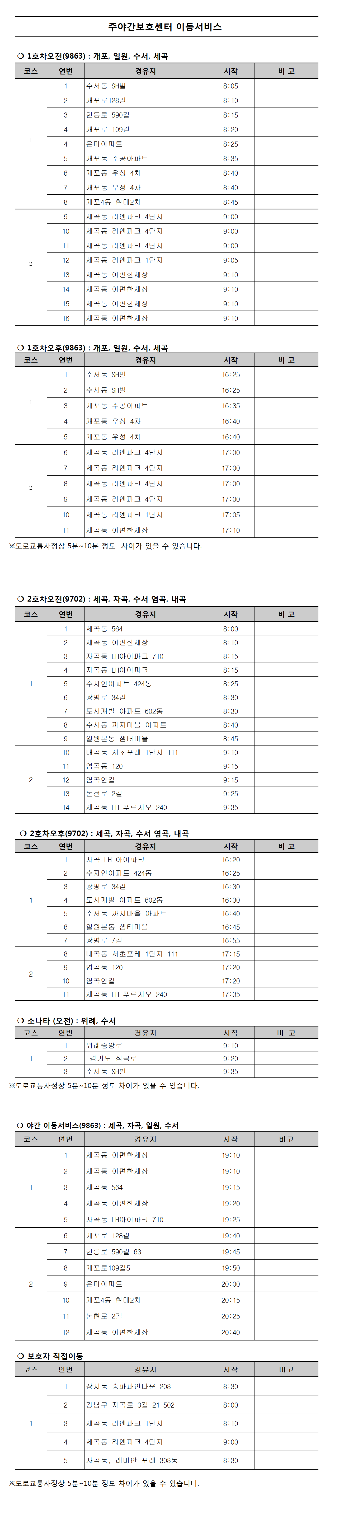 주간보호센터 이동서비스 계획표.png 이미지입니다.