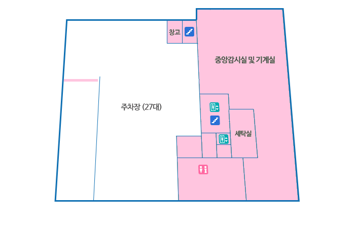 지하 평면도